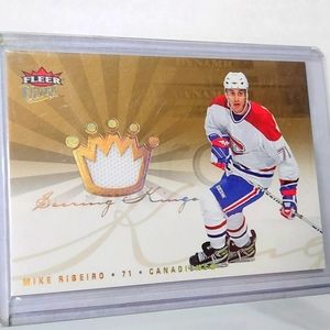 Mike Ribeiro Fleer Ultra Scoring Kings Game-Used Hockey Card Canadiens 2005/06